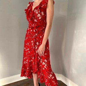Red Floral Dress